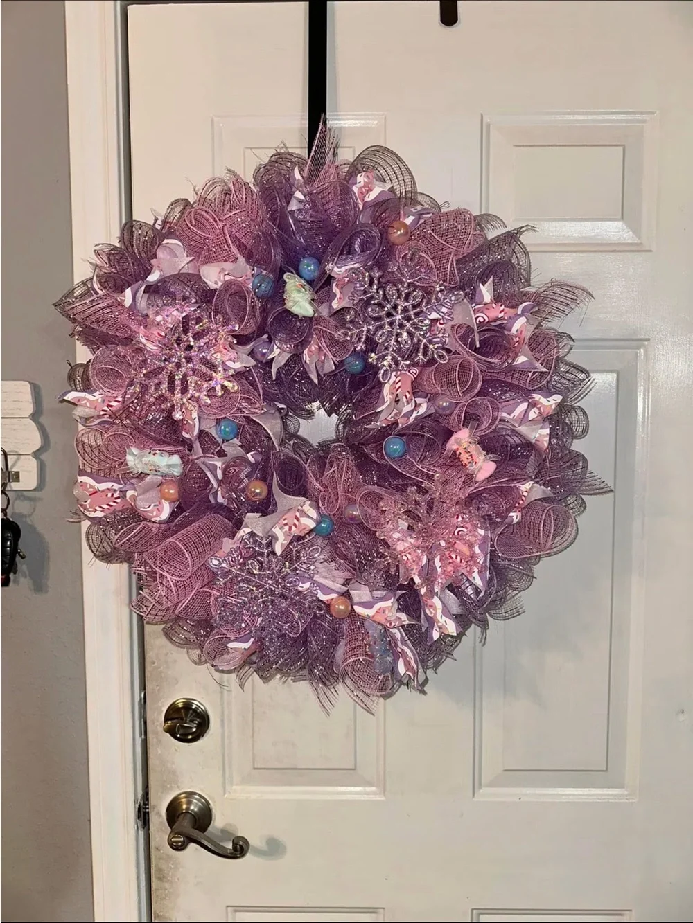 Purple Holiday Decorative Wreath - Brand